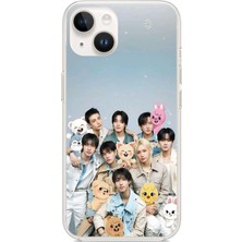 TechTree iPhone 13-14 Uyumlu Tray Kids K-Pop Grubu ve Skzoo Temalı Baskılı Silikon Kılıf
