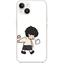 TechTree iPhone 14 Plus Uyumlu Zorla Götürülen Sevgili - Çift Kombini Baskılı Silikon Kılıf