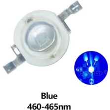 Powerr Led Aydınlatma 1 Watt 350MA Mavi Power LED Pcb 10 Adet