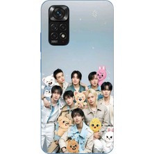 TechTree Redmi Note 11-11S Uyumlu Tray Kids K-Pop Grubu ve Skzoo Temalı Baskılı Silikon Kılıf