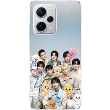 TechTree Redmi Note 12 Pro Plus Uyumlu Tray Kids K-Pop Grubu ve Skzoo Temalı Baskılı Silikon Kılıf
