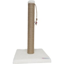 Feyza Design Kedi Tırmalama Tahtası 52 cm Ekru, Rahat ve Dayanıklı Tasarım