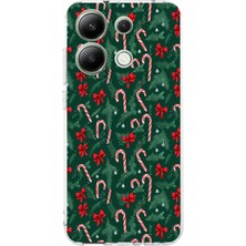 TechTree Redmi Note 13 4g Uyumlu Yılbaşı Çam Ağacı ve Baston Şeker Baskılı Silikon Kılıf