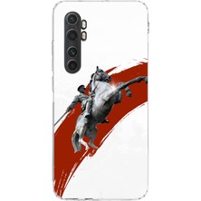TechTree Mi Note 10 Lite Uyumlu Şaha Kalkmış At Detaylı Atatürk  Baskılı Silikon Kılıf