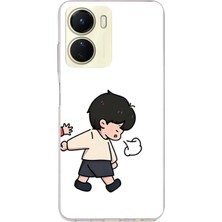 TechTree Vivo Y16 Uyumlu Zorla Götürülen Sevgili - Çift Kombini Baskılı Silikon Kılıf