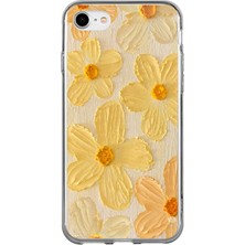 TechTree iPhone 6 - 6s Uyumlu Güneşin Dokunuşu Sarı Papatya Baskılı Silikon Kılıf