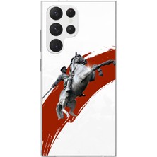 TechTree Samsung Galaxy S22 Ultra Uyumlu Şaha Kalkmış At Detaylı Atatürk  Baskılı Silikon Kılıf