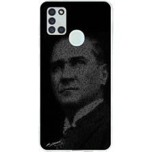 TechTree Samsung Galaxy A21S Uyumlu Gençliğe Hitabe Yazılı Atatürk Silüeti Baskılı Silikon Kılıf