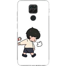 TechTree Redmi Note 9 Uyumlu Zorla Götürülen Sevgili - Çift Kombini Baskılı Silikon Kılıf