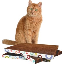 Feyza Design Kedi Tırmalama Kartonu 3'lü Set – Tırnak Bakımı ve Eğlence Için