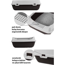 Feyza Design Pratik ve Şık Kedi Tuvaleti Kürek Hediye Seti, Temizlik Kolaylığı