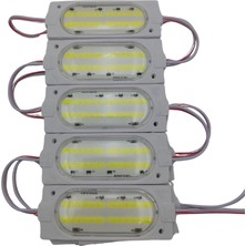 Powerr Led Aydınlatma 12 Volt Cob Ledli Animasyonlu Beyaz Çakar Modül 5 Adet