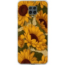 TechTree Redmi Note 9 Pro-9s Uyumlu Altın Sarısı Ayçiçeği Bahçesi Baskılı Silikon Kılıf