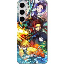 TechTree Samsung Galaxy S24 Fe Uyumlu Demon Slayer Efsanesi:iblis Avcıları Baskılı Silikon Kılıf