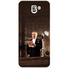 TechTree Samsung Galaxy J7 Prime Uyumlu Atatürk Ilk Meclis Konuşması Baskılı Silikon Kılıf