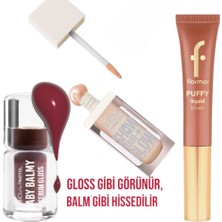 Show By Pastel Baby Balmy Serum Gloss 39 Haunted + Highlighter 72 + Flormar Aplikatörlü Likit ALLIK-003 Rosy Glow