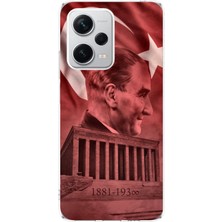 TechTree Redmi Note 12 Pro Plus Uyumlu Atatürk Portresi ve Anıtkabir Baskılı Silikon Kılıf