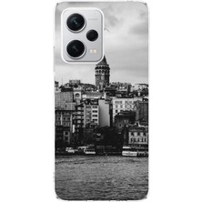 TechTree Redmi Note 12 Pro Plus Uyumlu Galata Kulesi ve Deniz Manzaralı Baskılı Silikon Kılıf