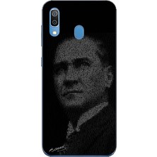 TechTree Samsung Galaxy A20-A30 Uyumlu Gençliğe Hitabe Yazılı Atatürk Silüeti Baskılı Silikon Kılıf