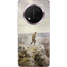 TechTree Honor Magic 7 Lite Uyumlu Cephede Komutan Bağımsızlık Atatürk Baskılı Silikon Kılıf