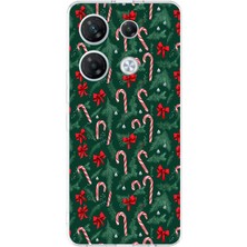 TechTree Infinix Gt 20 Pro Uyumlu Yılbaşı Çam Ağacı ve Baston Şeker Baskılı Silikon Kılıf
