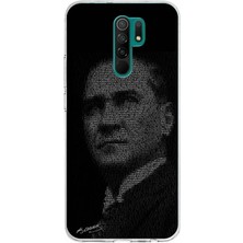 TechTree Redmi 9 Uyumlu Gençliğe Hitabe Yazılı Atatürk Silüeti Baskılı Silikon Kılıf