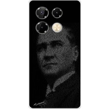 TechTree Infinix Note 40 Pro Uyumlu Gençliğe Hitabe Yazılı Atatürk Silüeti Baskılı Silikon Kılıf