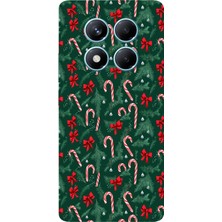 TechTree Redmi Note 14 Pro 4g Uyumlu Yılbaşı Çam Ağacı ve Baston Şeker Baskılı Silikon Kılıf