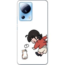 TechTree Xiaomi Mi 13 Lite Uyumlu Zorla Çekiştirilen Sevgili - Çift Kombini Baskılı Silikon Kılıf