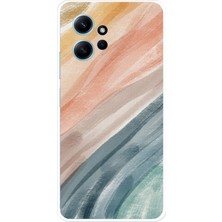 TechTree Redmi Note 12 4g Uyumlu Modern Renk Paleti Baskılı Silikon Kılıf