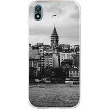 TechTree Huawei Y5 2019 - Honor 8s Uyumlu Galata Kulesi ve Deniz Manzaralı Baskılı Silikon Kılıf