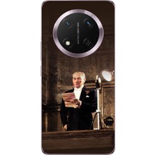 TechTree Honor Magic 7 Lite Uyumlu Atatürk Ilk Meclis Konuşması Baskılı Silikon Kılıf
