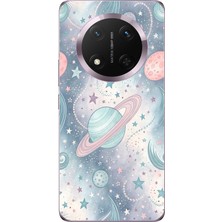 TechTree Honor Magic 7 Lite Uyumlu Soft Renkli Gezegenler Baskılı Silikon Kılıf
