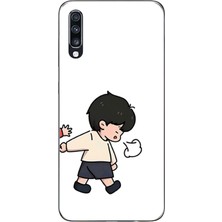 TechTree Samsung Galaxy A70 Uyumlu Zorla Götürülen Sevgili - Çift Kombini Baskılı Silikon Kılıf