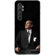 TechTree Mi Note 10 Lite Uyumlu Ufka Bakan Lider Atatürk Baskılı Silikon Kılıf