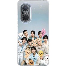 TechTree Huawei Nova 9 Se Uyumlu Tray Kids K-Pop Grubu ve Skzoo Temalı Baskılı Silikon Kılıf
