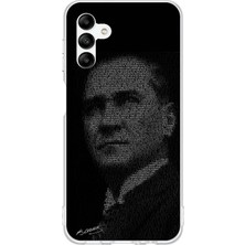 TechTree Samsung Galaxy A04S Uyumlu Gençliğe Hitabe Yazılı Atatürk Silüeti Baskılı Silikon Kılıf
