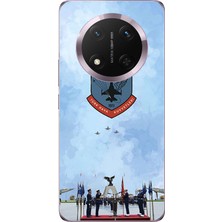 TechTree Honor Magic 7 Lite Uyumlu Türk Hava Kuvvetleri Baskılı Silikon Kılıf