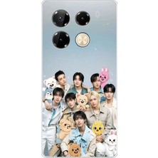TechTree Infinix Note 40 Pro Uyumlu Tray Kids K-Pop Grubu ve Skzoo Temalı Baskılı Silikon Kılıf
