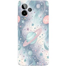 TechTree General Mobile Gm 24 Pro Uyumlu Soft Renkli Gezegenler Baskılı Silikon Kılıf