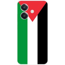 TechTree Oppo A3 Uyumlu Filistin Bayrağı Baskılı Silikon Kılıf