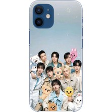 TechTree iPhone 12 Mini Uyumlu Tray Kids K-Pop Grubu ve Skzoo Temalı Baskılı Silikon Kılıf