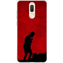 TechTree Huawei Mate 10 Lite Uyumlu Gölge ve Siluet Detaylı Atatürk Baskılı Silikon Kılıf
