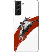 TechTree Samsung Galaxy S21 Plus Uyumlu Şaha Kalkmış At Detaylı Atatürk  Baskılı Silikon Kılıf