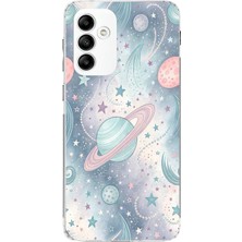 TechTree Samsung Galaxy A05S Uyumlu Soft Renkli Gezegenler Baskılı Silikon Kılıf