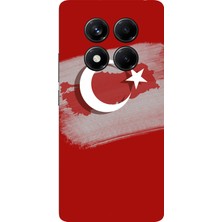 TechTree Redmi Note 14 Pro 5g Uyumlu Türkiye Harita Detaylı Türk Bayrağı Baskılı Silikon Kılıf