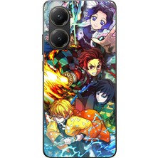 TechTree Poco X7 Pro Uyumlu Demon Slayer Efsanesi:iblis Avcıları Baskılı Silikon Kılıf