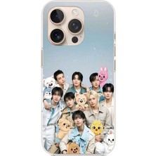 TechTree iPhone 16 Pro Max Uyumlu Tray Kids K-Pop Grubu ve Skzoo Temalı Baskılı Silikon Kılıf