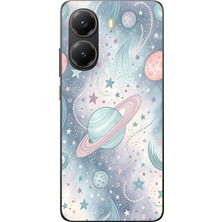 TechTree Poco X7 Pro Uyumlu Soft Renkli Gezegenler Baskılı Silikon Kılıf
