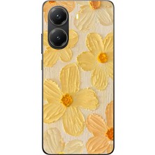TechTree Poco X7 Pro Uyumlu Güneşin Dokunuşu Sarı Papatya Baskılı Silikon Kılıf
